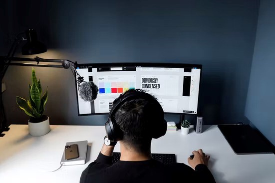 Freelancer aan het werk