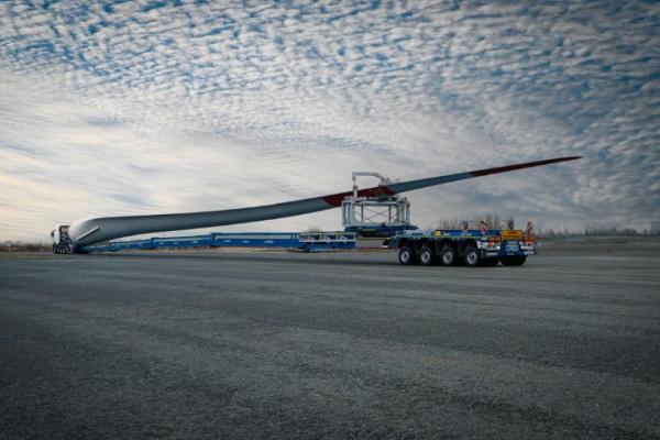 Nooteboom verlegt de grenzen van rotorbladtransport