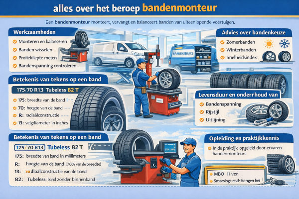 Alles over het beroep bandenmonteur wat doet een bandenmonteur