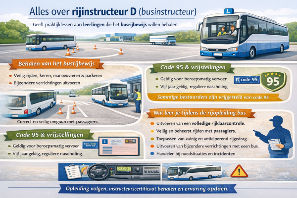 Alles over het beroep rijinstructeur bus wat doet een rijinstructeur bus