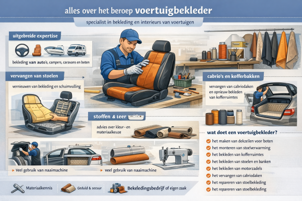 wat doet een voertuigbekleder