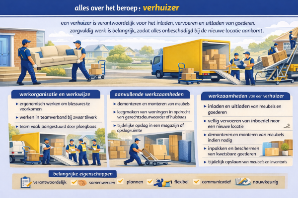 Alles over het beroep verhuizer Wat doet een verhuizer