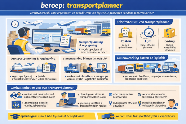Alles over het beroep transportplanner wat doet een transportplanner