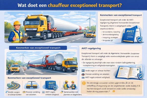 Wat doet een chauffeur exceptioneel transport