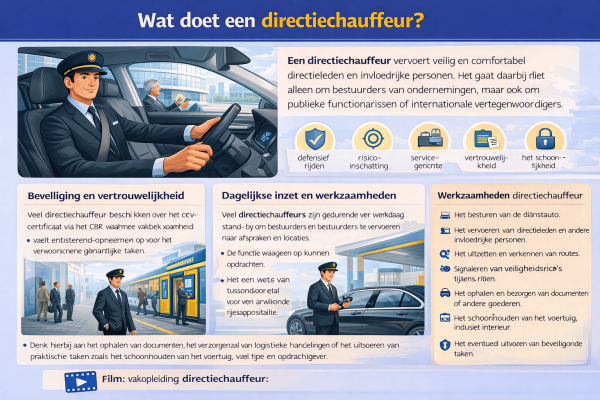 Alles over het beroep directiechauffeur Wat doet een directiechauffeur