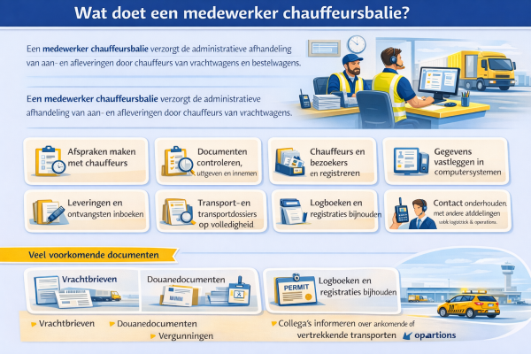 Wat doet een medewerker chauffeursbalie