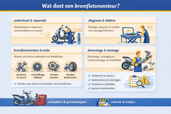 Wat doet een bromfietsmonteur