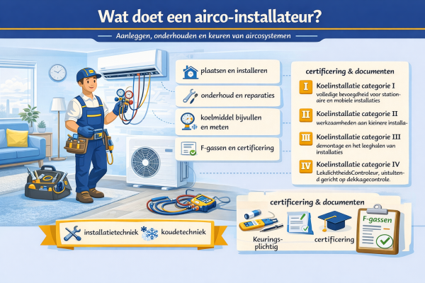 Alles over het beroep airco-installateur Wat doet een airco-installateur
