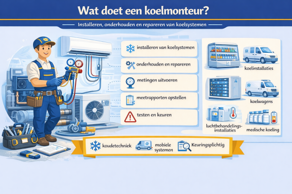 Alles over het beroep koelmonteur Wat doet een koelmonteur