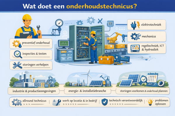 Alles over het beroep onderhoudstechnicus Wat doet een onderhoudstechnicus