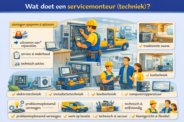 Wat doet een servicemonteur (techniek)