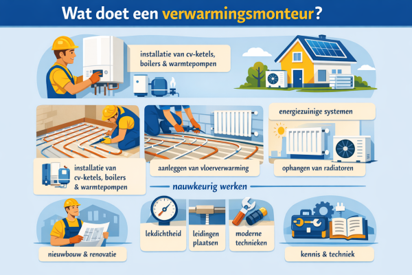 Alles over het beroep verwarmingsmonteur Wat doet een verwarmingsmonteur