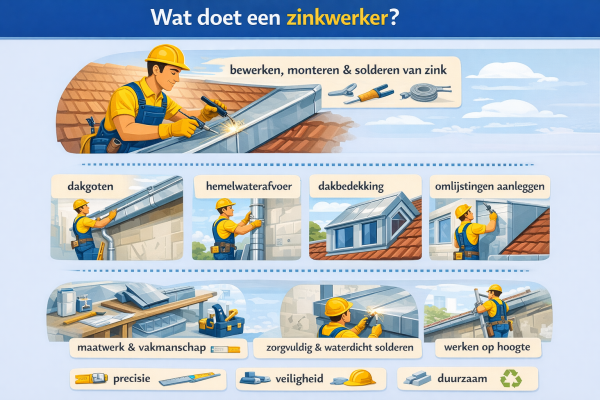 Alles over het beroep zinkwerker Wat doet een zinkwerker