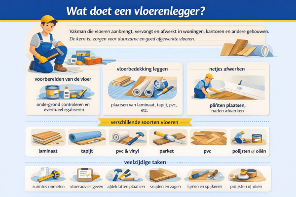 Alles over het beroep vloerenlegger Wat doet een vloerenlegger