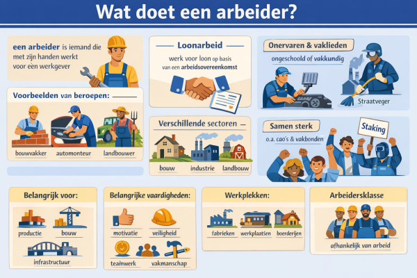 Alles over het beroep arbeider Wat doet een arbeider