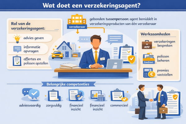 Alles over het beroep verzekeringsagent Wat doet een verzekeringsagent