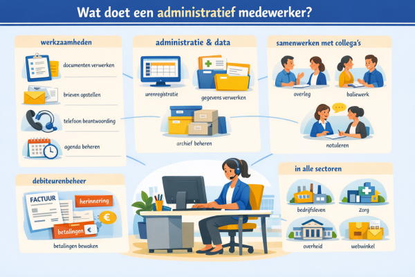 Wat doet een administratief medewerker