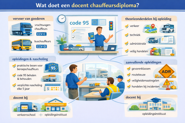 Alles over het beroep docent chauffeursdiploma Wat doet een docent chauffeursdiploma