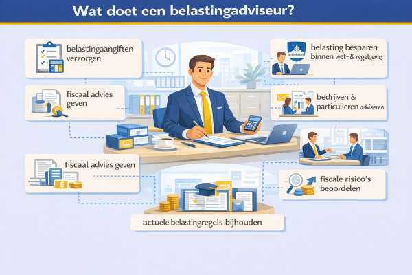 Alles over het beroep belastingadviseur Wat doet een belastingadviseur