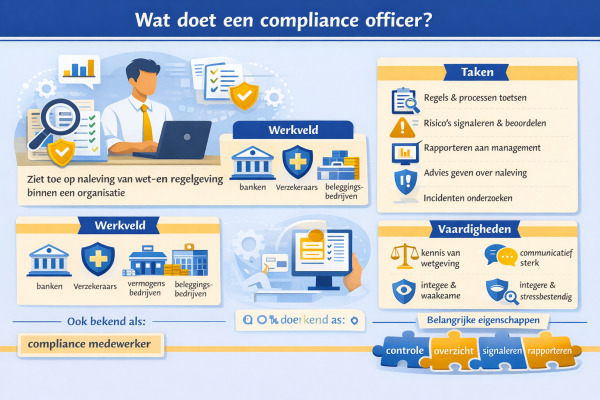 Alles over het beroep compliance officer Wat doet een compliance officer