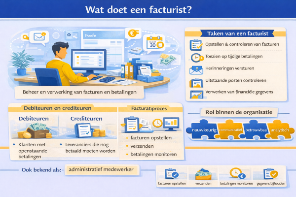 Alles over het beroep facturist Wat doet een facturist