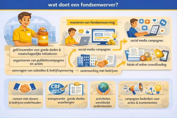 Alles over het beroep fondsenwerver Wat doet een fondsenwerver