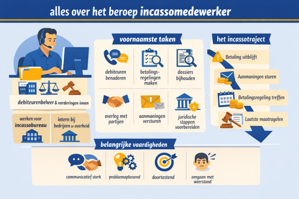 Alles over het beroep incassomedewerker Wat doet een incassomedewerker