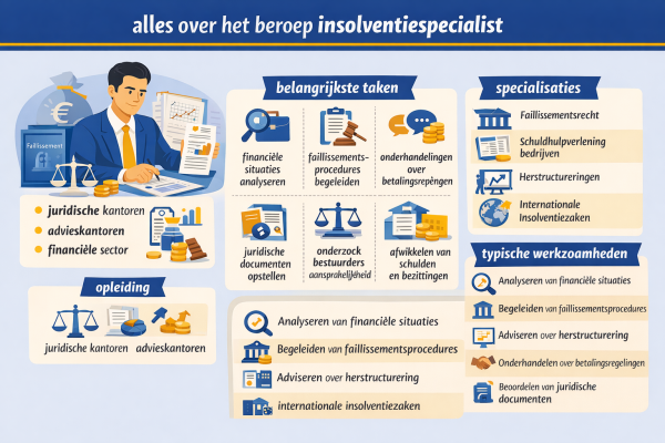 Alles over het beroep insolventiespecialist Wat doet een insolventiespecialist