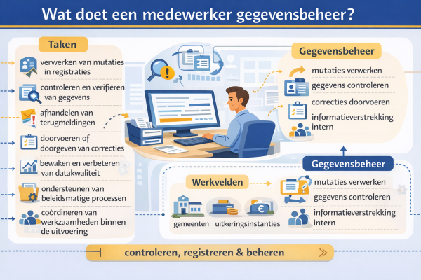 Alles over het beroep medewerker gegevensbeheer Wat doet een medewerker gegevensbeheer