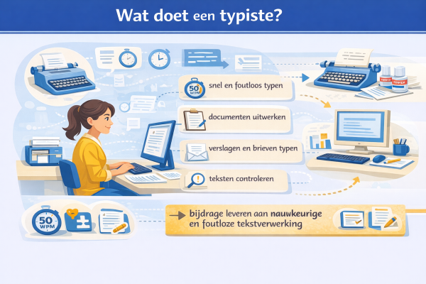 Alles over het beroep typiste Wat doet een typiste