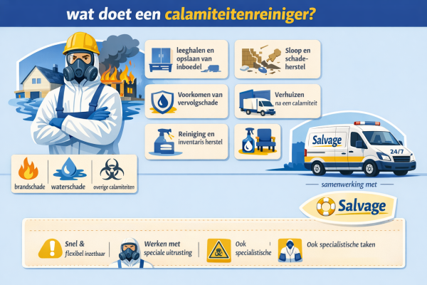 Wat doet een calamiteitenreiniger