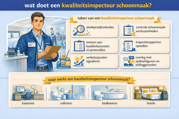 Wat doet een kwaliteitsinspecteur schoonmaak