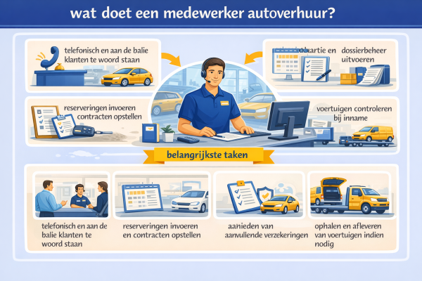 Alles over het beroep medewerker autoverhuur Wat doet een medewerker autoverhuur