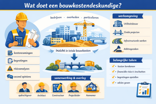 Alles over het beroep bouwkostendeskundige Wat doet een bouwkostendeskundige