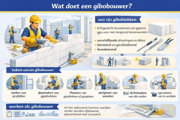 Alles over het beroep gibobouwer Wat doet een gibobouwer