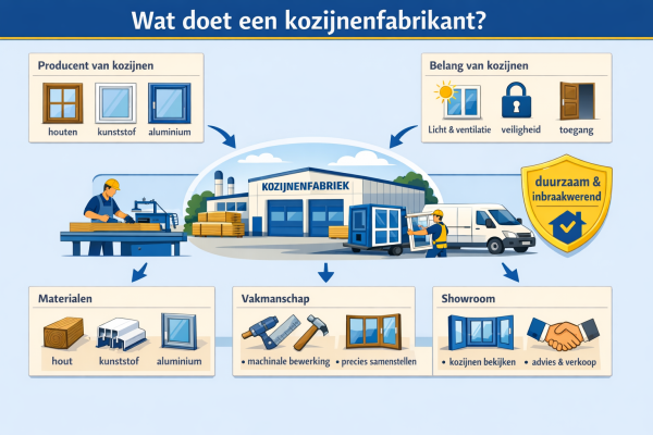 Wat doet een kozijnenfabrikant
