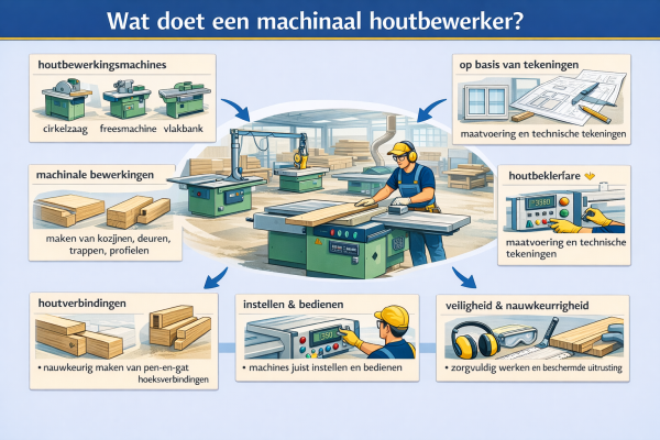 Wat doet een machinaal houtbewerker
