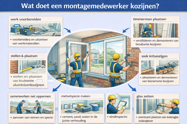 Wat doet een montagemedewerker kozijnen