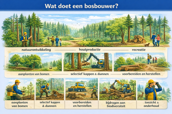Alles over het beroep bosbouwer Wat doet een bosbouwer