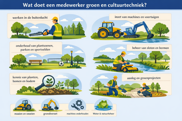 Wat doet een medewerker groen en cultuurtechniek