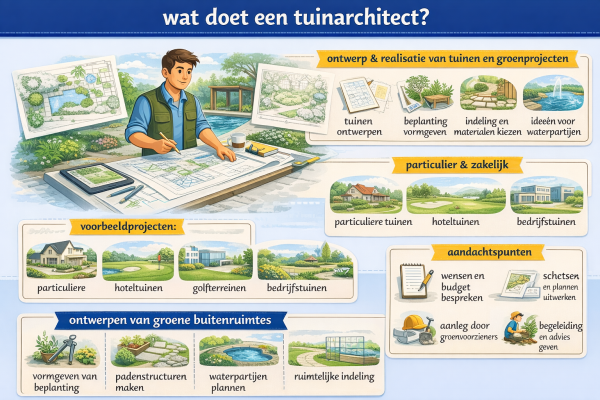 Alles over het beroep tuinarchitect Wat doet een tuinarchitect
