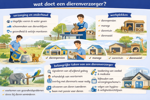Alles over het beroep dierenverzorger Wat doet een dierenverzorger
