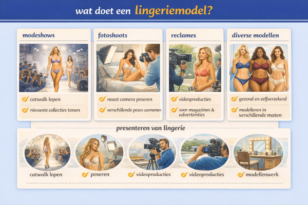 Alles over het beroep lingerie model Wat doet een lingerie model
