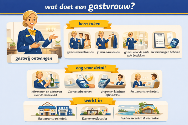 Alles over het beroep gastvrouw Wat doet een gastvrouw