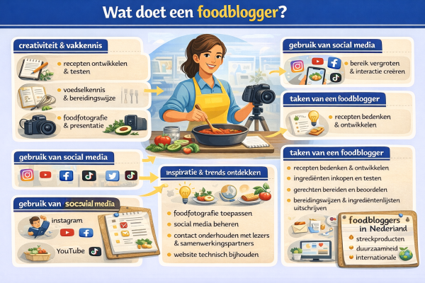 Alles over het beroep foodblogger Wat doet een foodblogger