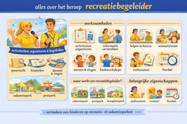Alles over het beroep recreatiebegeleider Wat doet een recreatiebegeleider