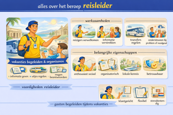 Alles over het beroep reisleider Wat doet een reisleider