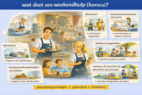 Wat doet een weekendhulp (horeca)