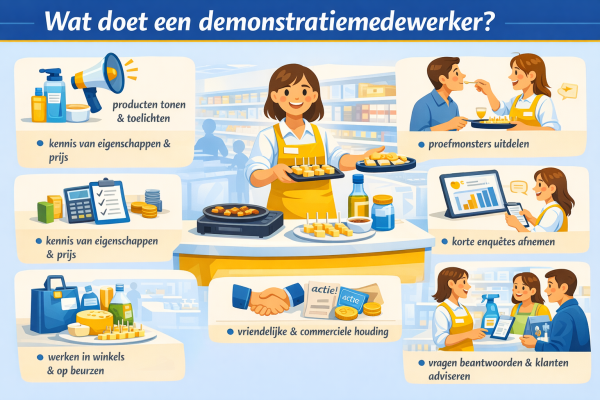 Alles over het beroep demonstratiemedewerker Wat doet een demonstratiemedewerker