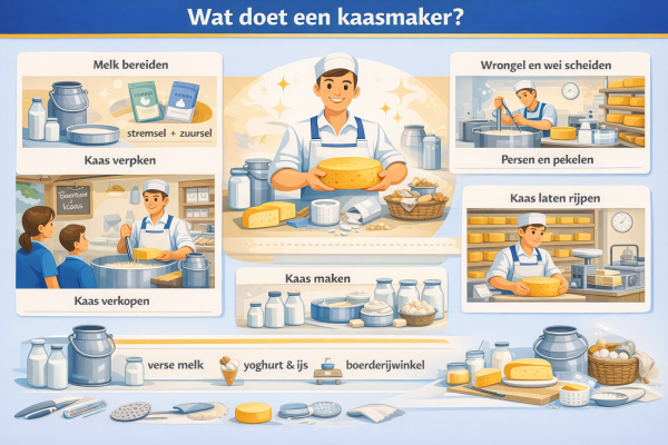 Alles over het beroep kaasmaker Wat doet een kaasmaker